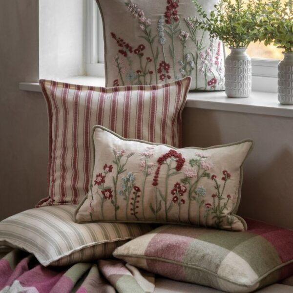 Alston Woven Stripe Cushion - Image 4