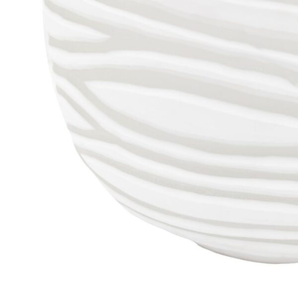Andorra Handblown Carved Glass Vase - Image 4