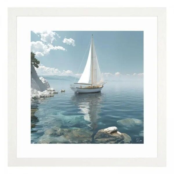 Azure Reflections Framed Art