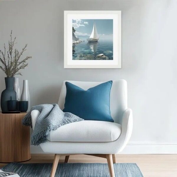 Azure Reflections Framed Art - Image 2
