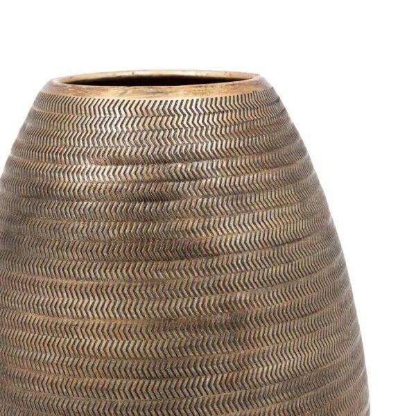 Artistic Aluminium Tall Vase Arrow Antique Brass - Image 4