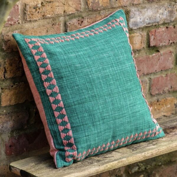 Kai Embroider Border Cushion - Image 2