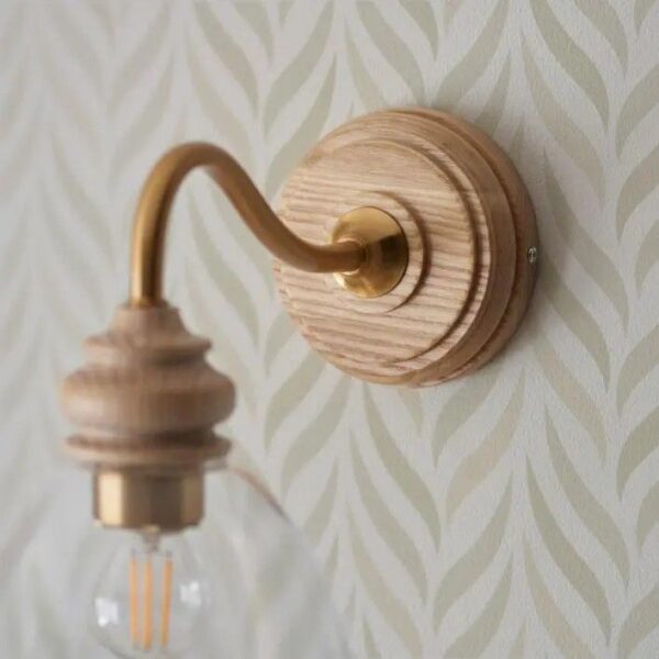 Cotswold 1 Wall Light Natural Ash - Image 4