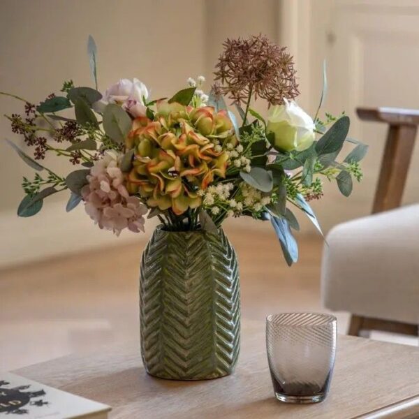 Hydrangea Ceramic Arrangement - Image 2