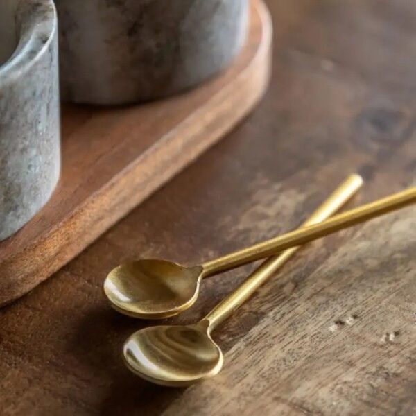 Novi Spoon and Pinch Pot Beige Marble - Image 4
